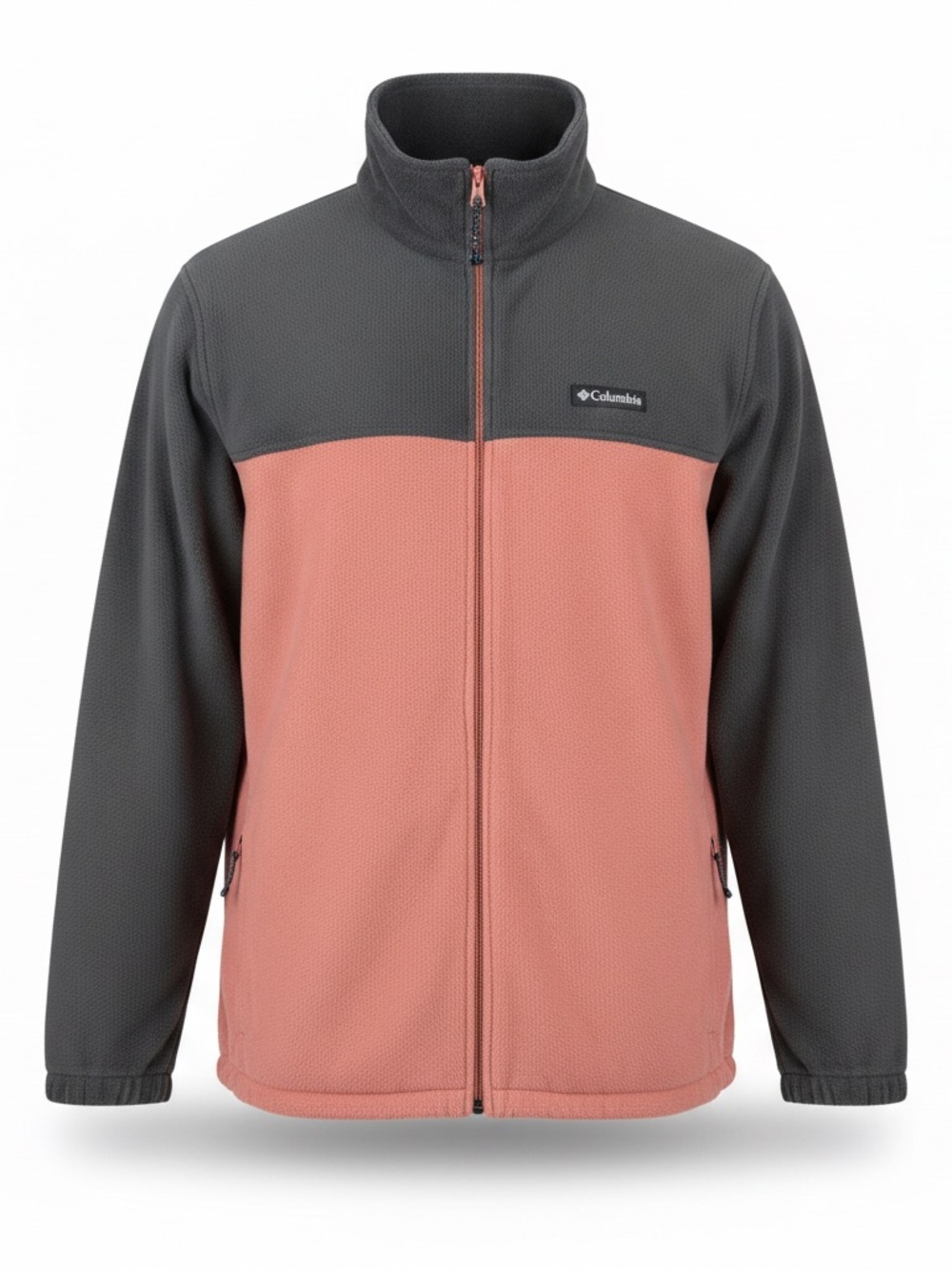 Columbia Men’s 2XLT Gray Salmon  Full Zip Fleece Jacket Big Tall